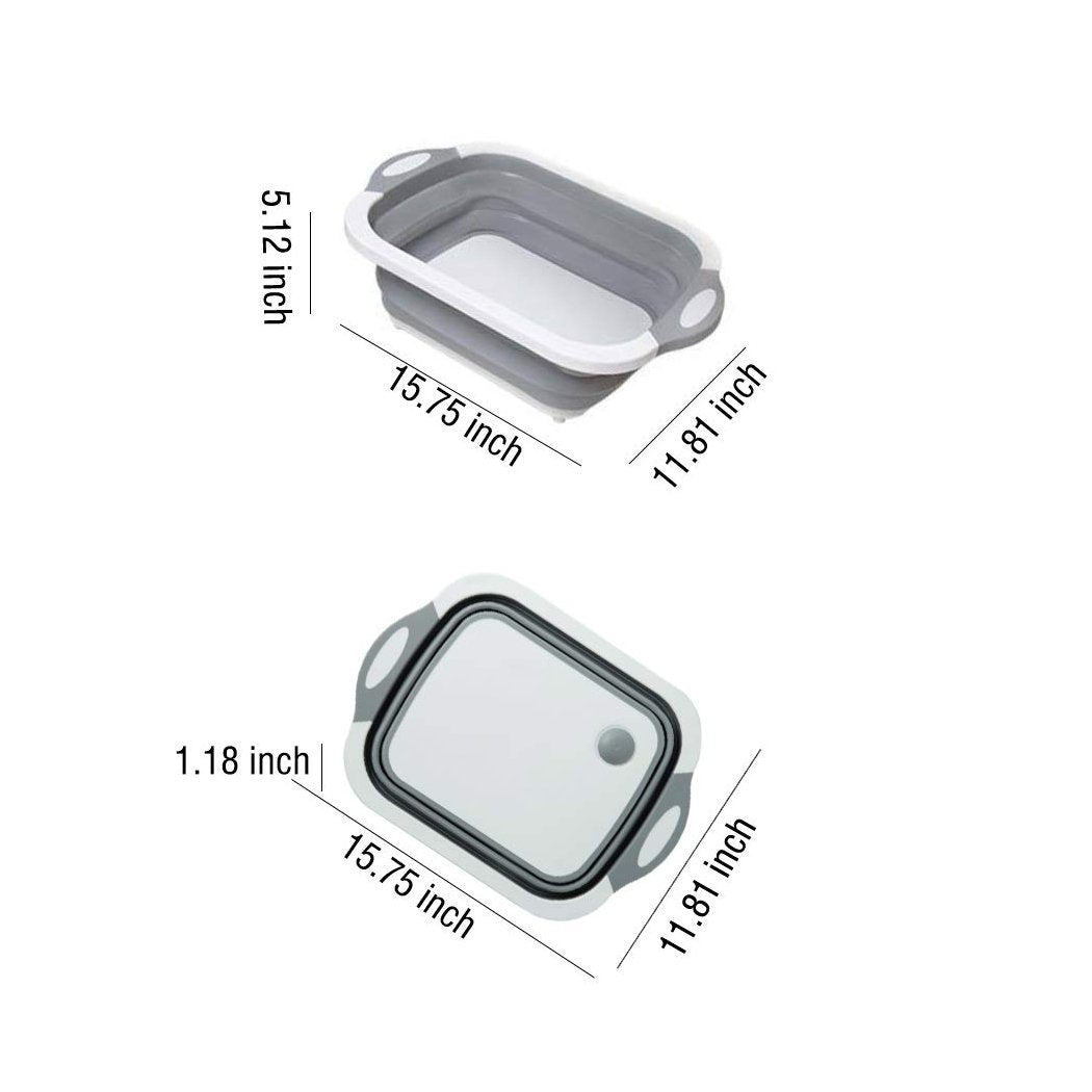 098 Foldable Chopping Board, Dish Rack, Washing Bowl & Draining Basket, 3in1 Multi-Function 098 Foldable Chopping Board, Dish Rack, Washing Bowl & Draining Basket, 3in1 Multi-Function